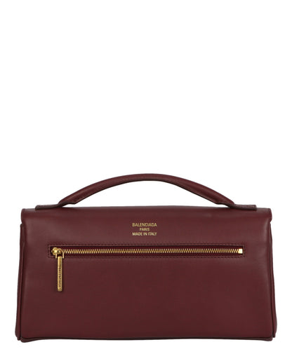 Balenciaga Bel Air Small Leather Clutch Bag
