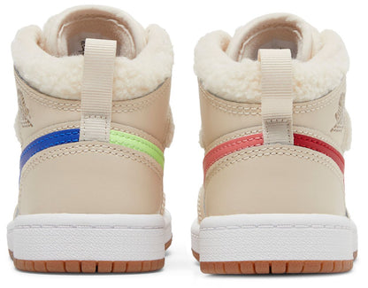 Air Jordan Preschool Retro 1 Mid Utility 'Fleece Pearl White' Ps (Ps)