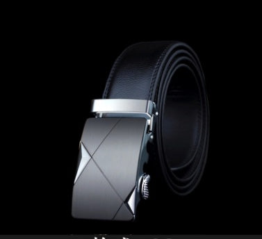 Men’s Factory Direct Automatic Leather Belt | Premium Wholesale Business Ratchet Belt | Luxury Genuine Leather Men's Belt | Sleek Professional No-Hole Automatic Waistband