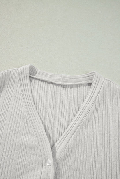Threaded Pear Gianna Ribbed Up Tunic Cardigan