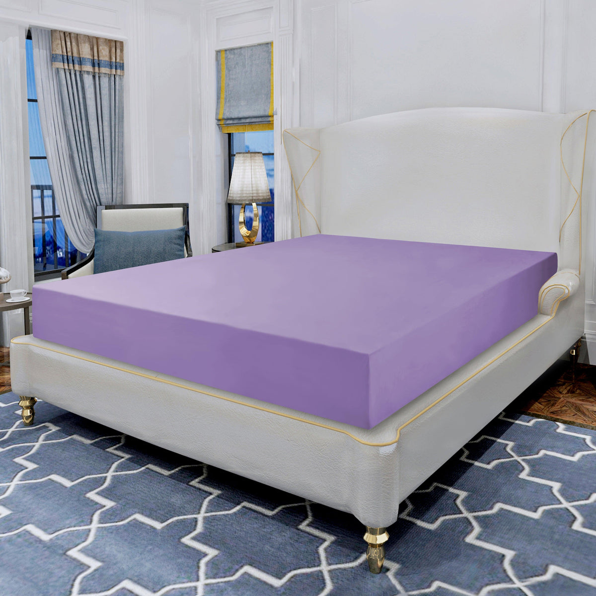 Elegant Comfort Essential 1 Piece Solid Fitted Sheet - All Around Elastic