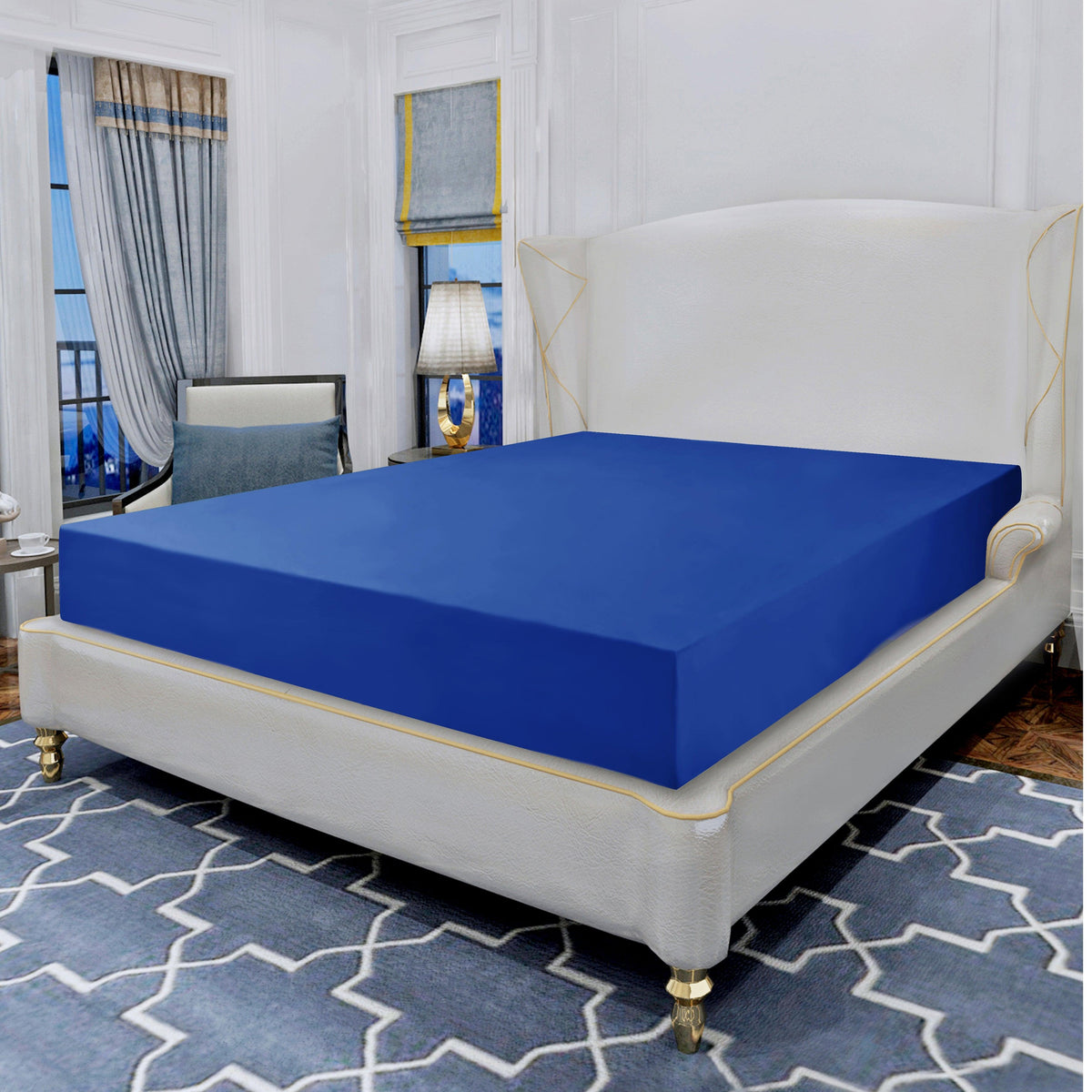 Elegant Comfort Essential 1 Piece Solid Fitted Sheet - All Around Elastic