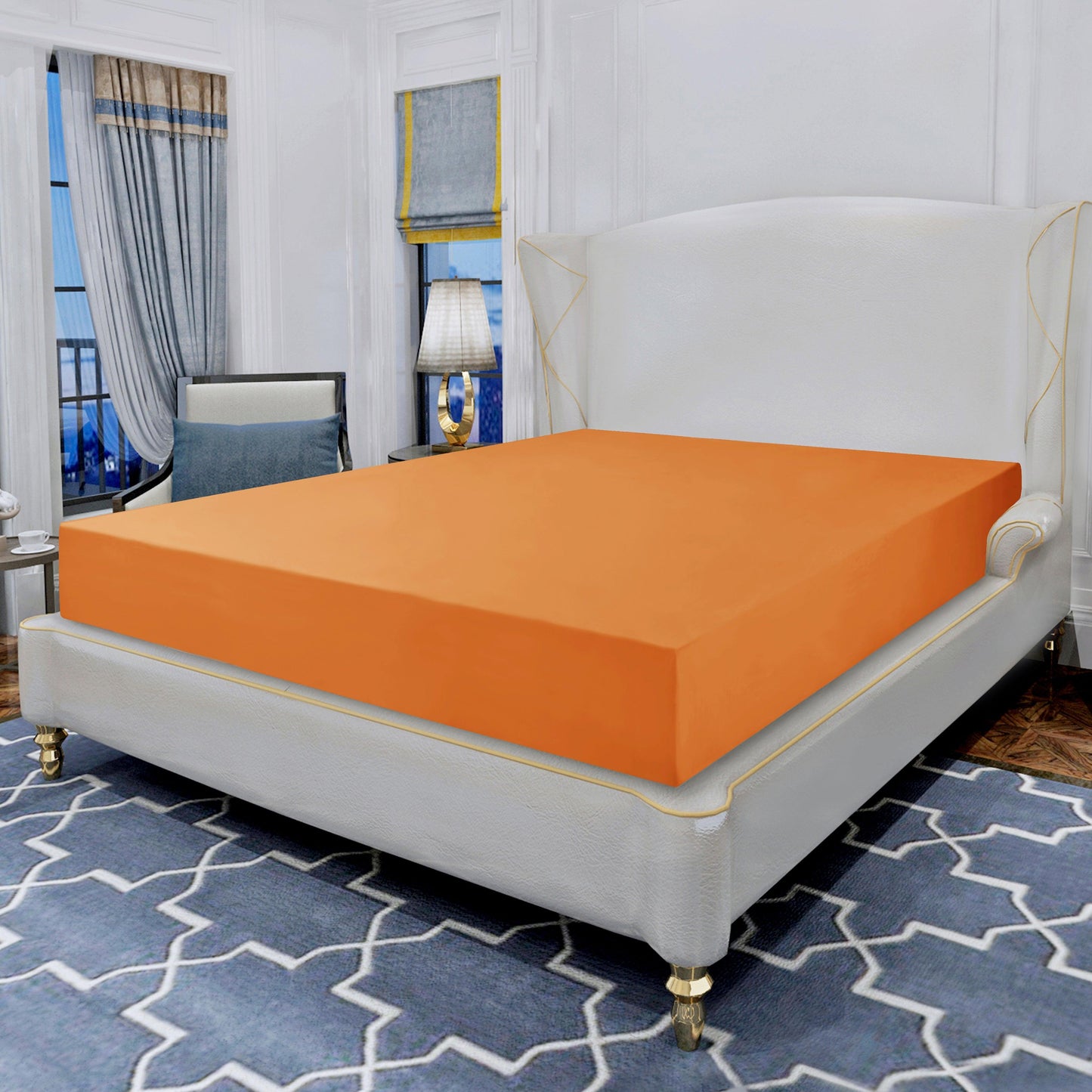 Elegant Comfort Essential 1 Piece Solid Fitted Sheet - All Around Elastic