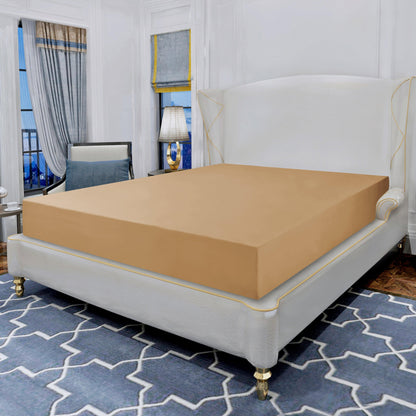 Elegant Comfort Essential 1 Piece Solid Fitted Sheet - All Around Elastic