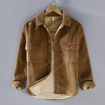 Men's Fleece-Lined Casual Coat