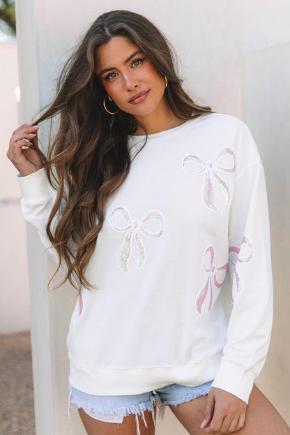Threaded Pear Saratris Drop Shoulder Oversized Sweatshirt