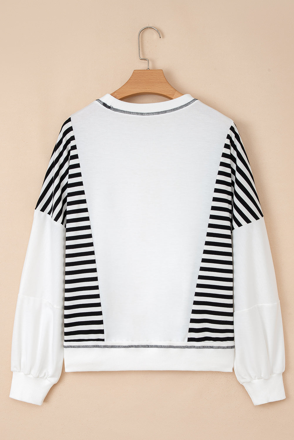 Threaded Pear Clare Contrast Stitching Oversize Sweatshirt
