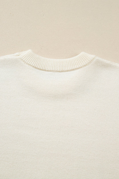 Threaded Pear Faith Graphic Christmas Holiday Sweater
