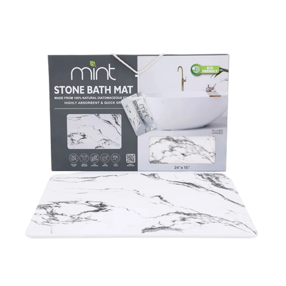 4 Colors! - 24'' x 15'' Diatomaceous Quick-Drying Stone Bath Mat