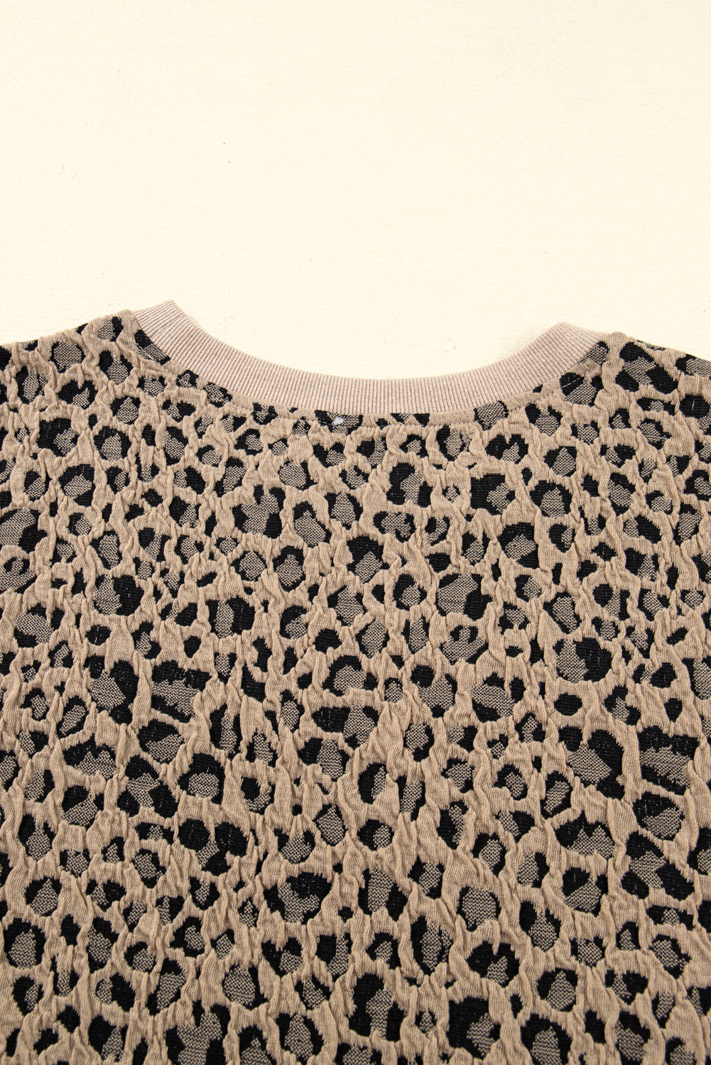 Threaded Pear Amaya Textured Ribbed Trim Long Sleeve PLUS Top