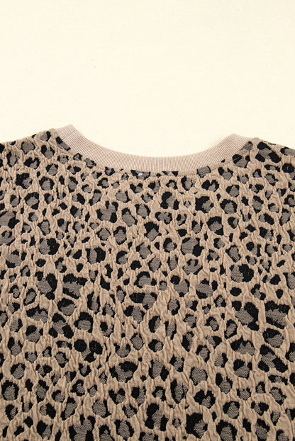 Threaded Pear Amaya Textured Ribbed Trim Long Sleeve PLUS Top