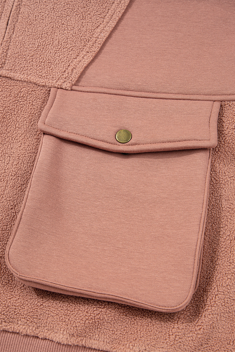 Threaded Pear Mabel Half Zipper Baggy Sweatshirt