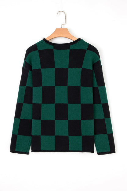 Threaded Pear Amelia Drop Shoulder Knit Sweater