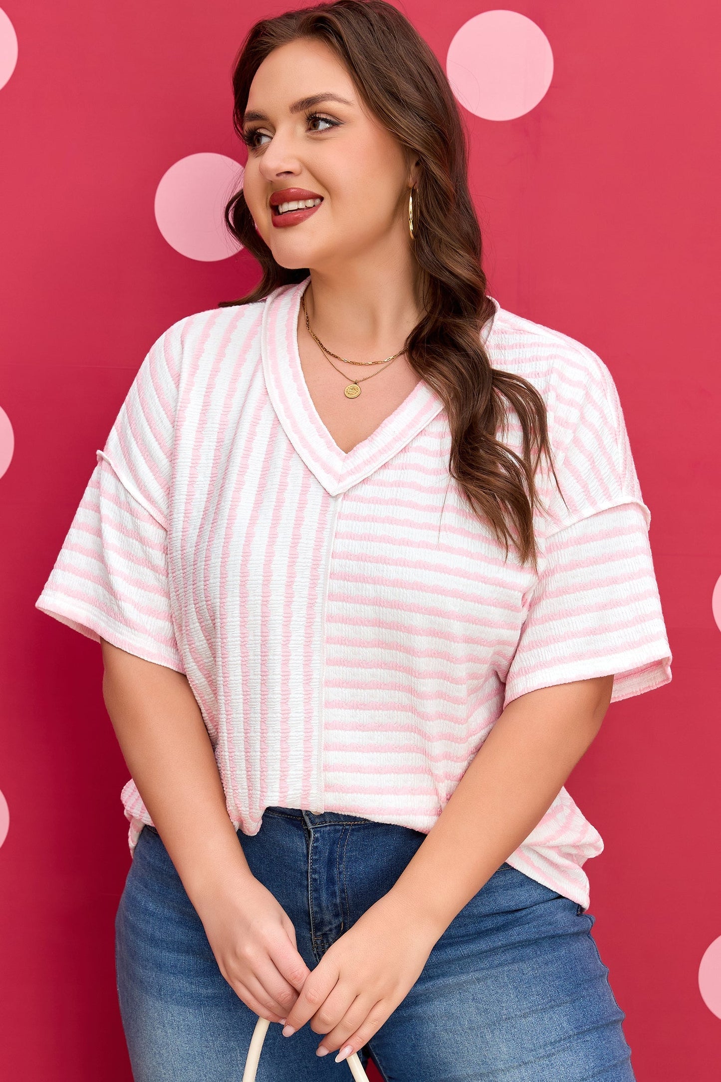 Threaded Pear Nora Seam Patchwork T PLUS Shirt