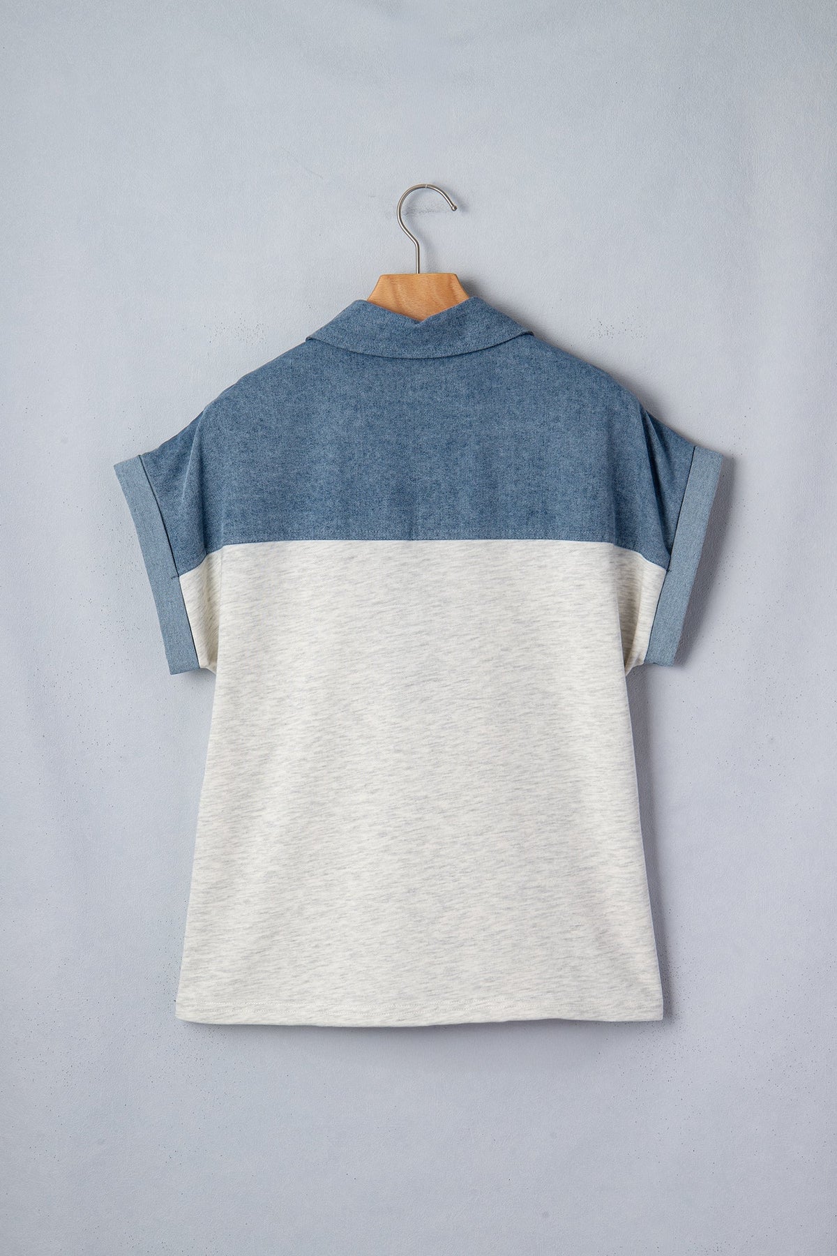 Threaded Pear Ivey Collar Short Sleeve Top