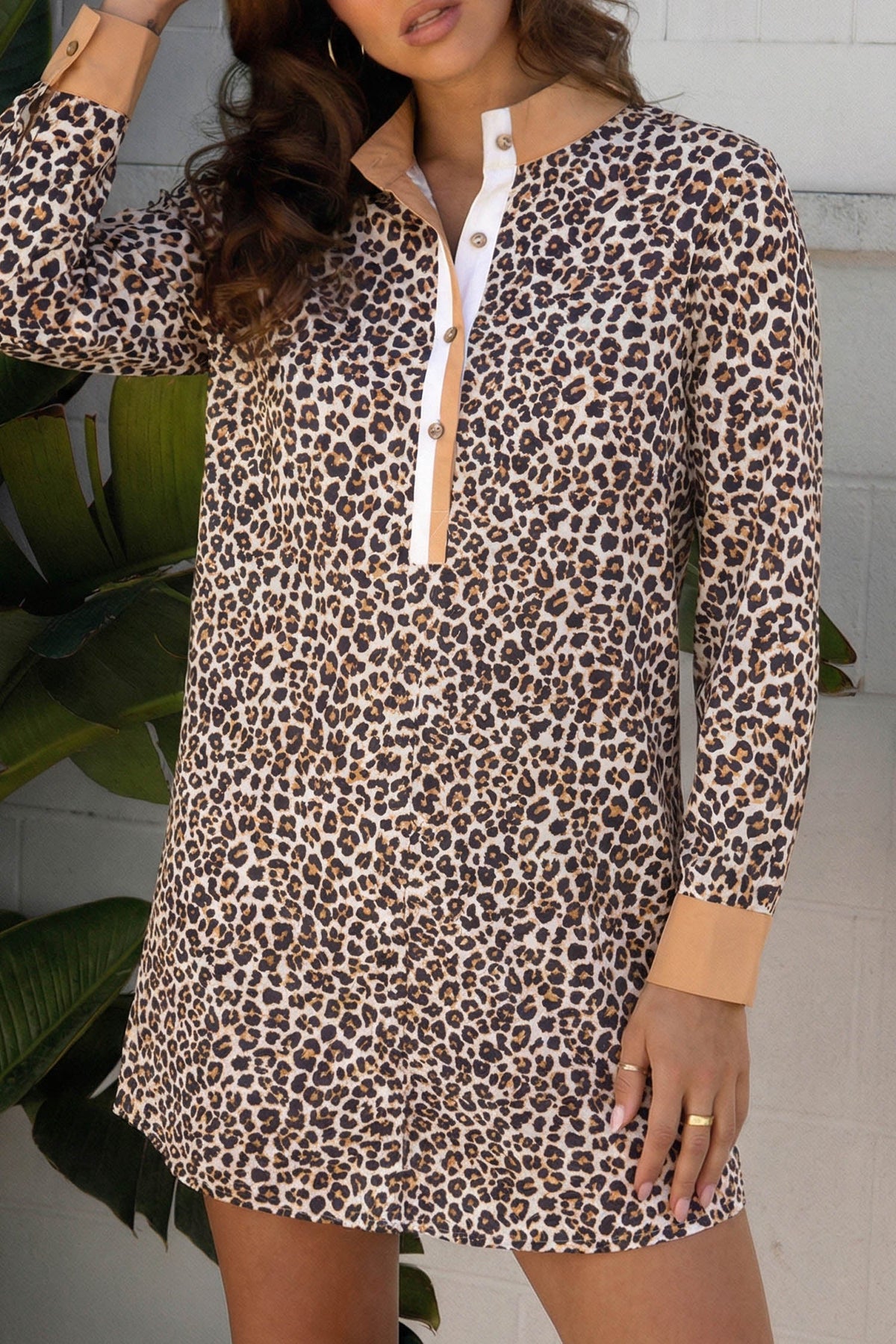 Threaded Pear Gemma Long Sleeve Flared Dress