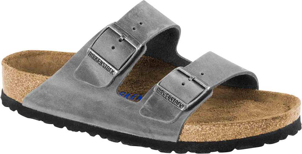 Birkenstock Unisex Arizona Light Studs Waxy Leather Iron