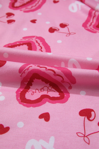 Threaded Pear Solana Valentines 2pcs Pajama Set