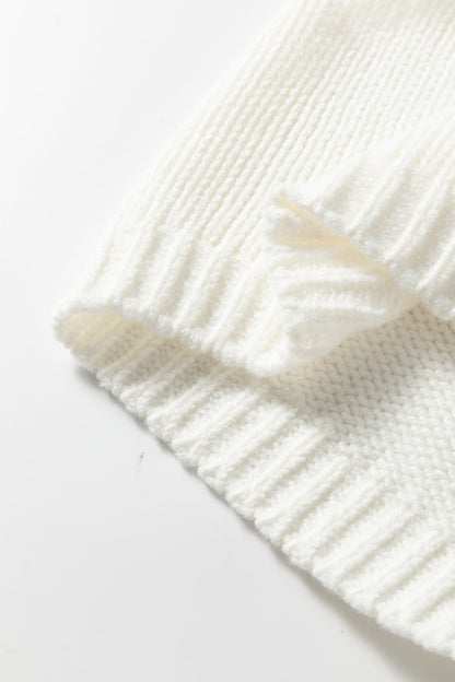 Threaded Pear Maddie Flower Spaghetti Straps Sweater