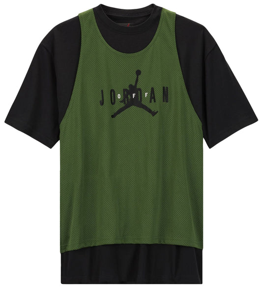 Air Jordan Men's X Off-White Short Sleeve Jersey Top 'Forest Green' Jerseys