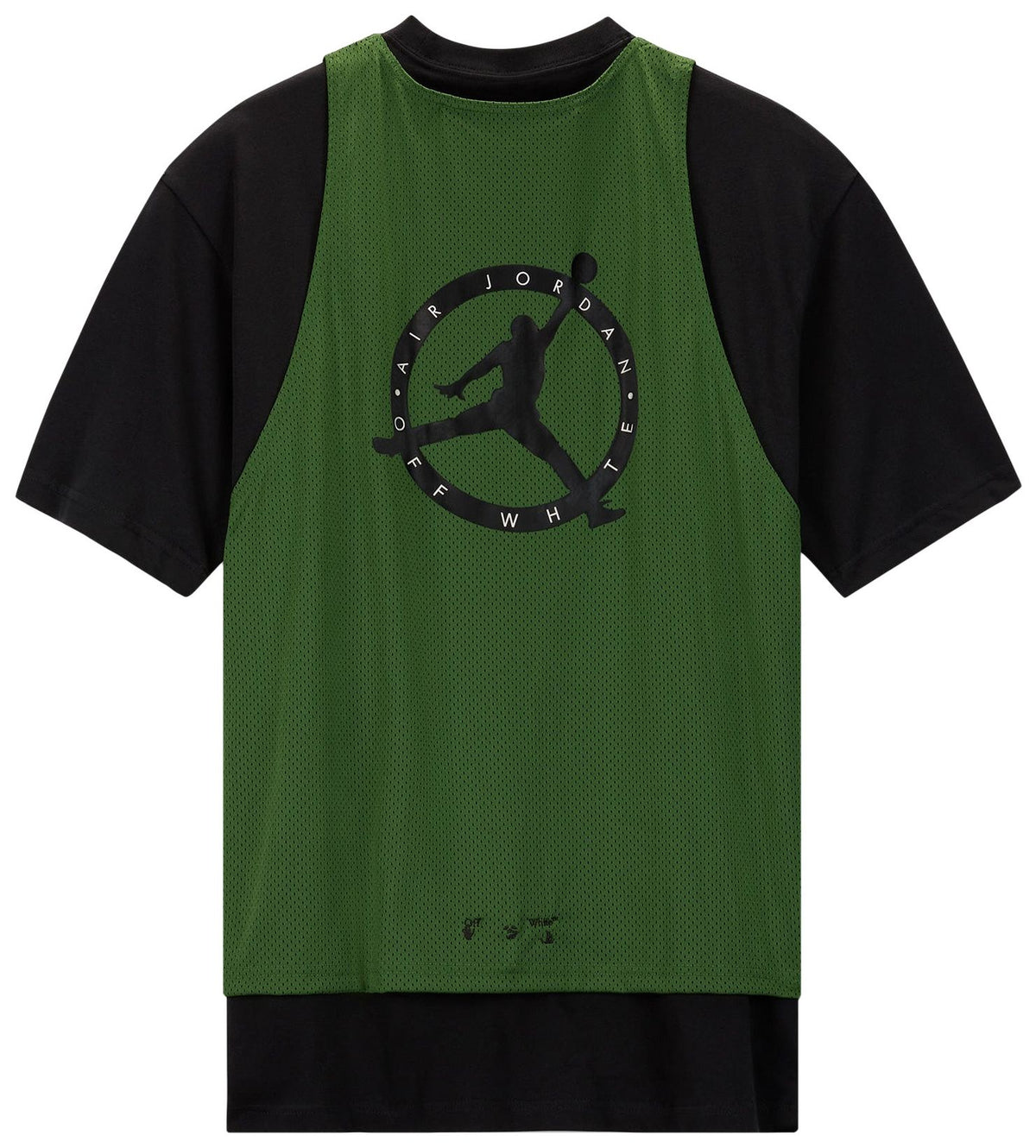 Air Jordan Men's X Off-White Short Sleeve Jersey Top 'Forest Green' Jerseys