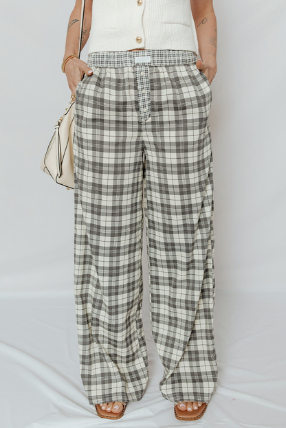 Threaded Pear Chana Wide Leg Casual Pants