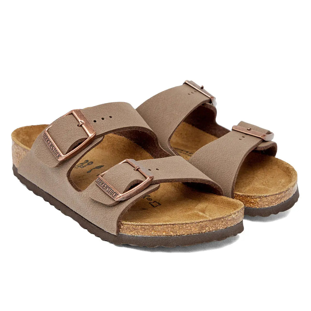 Birkenstock Kids Arizona Kids Birko-Flor Nubuck Mocha Sandals
