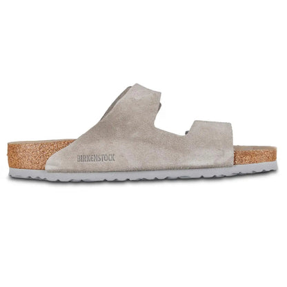 Birkenstock Arizona Soft Footbed Leather Suede Sandals