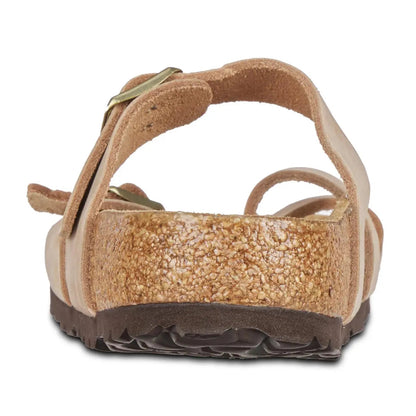 Birkenstock Women's Mayari Soft Footbed Nubuck Leather Sandcastle Sandals