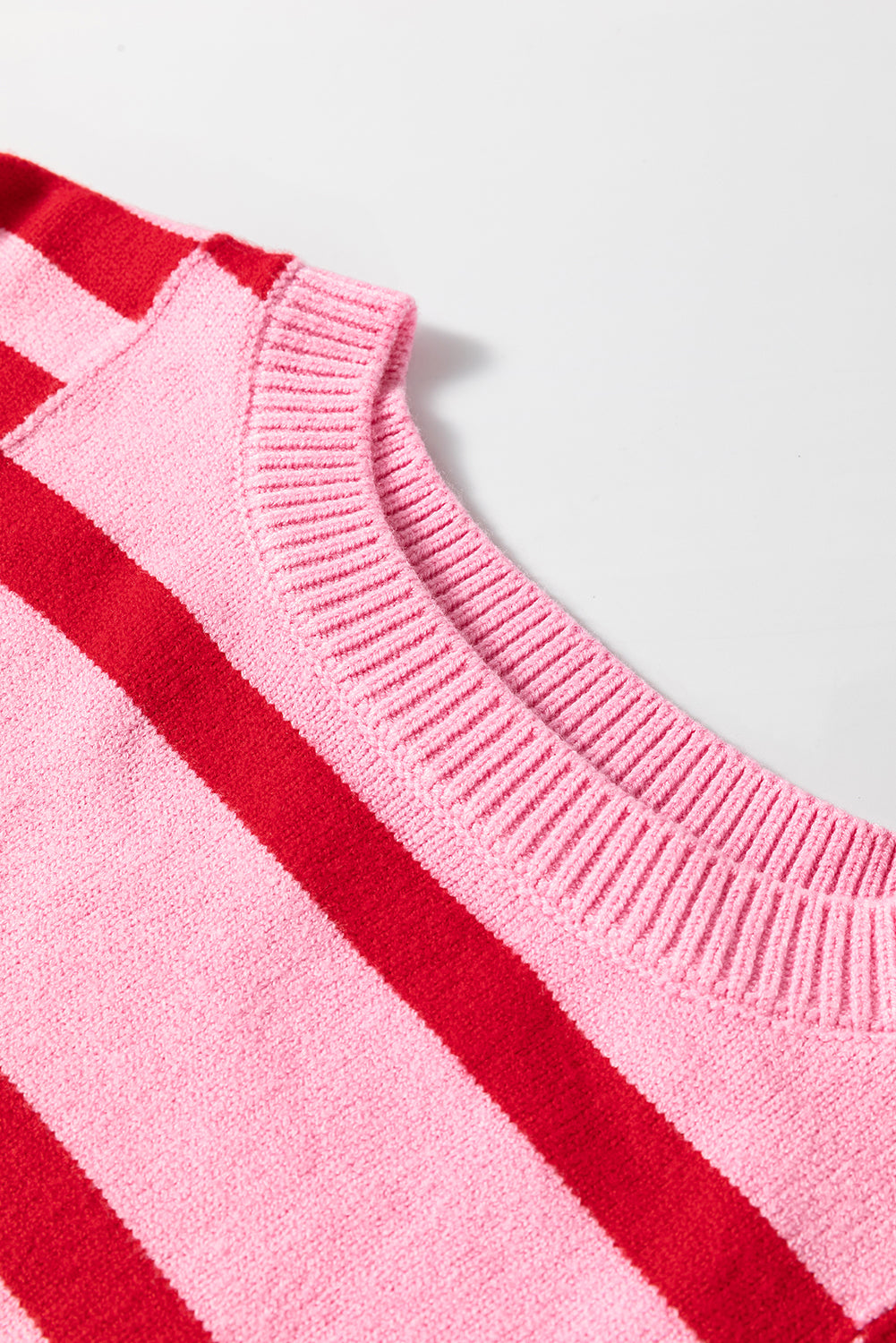 Threaded Pear Madison Shoulder Ribbed Trim Sweater