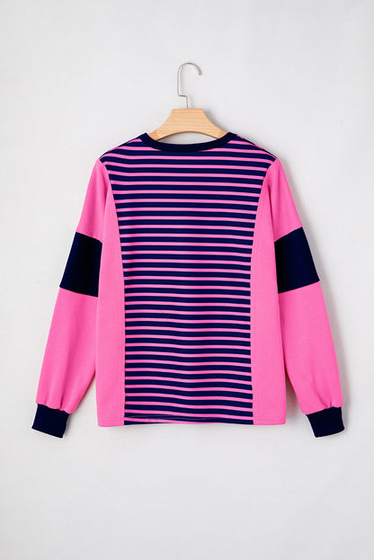 Threaded Pear Haven Stripe Loose Fit Long Sleeve Top