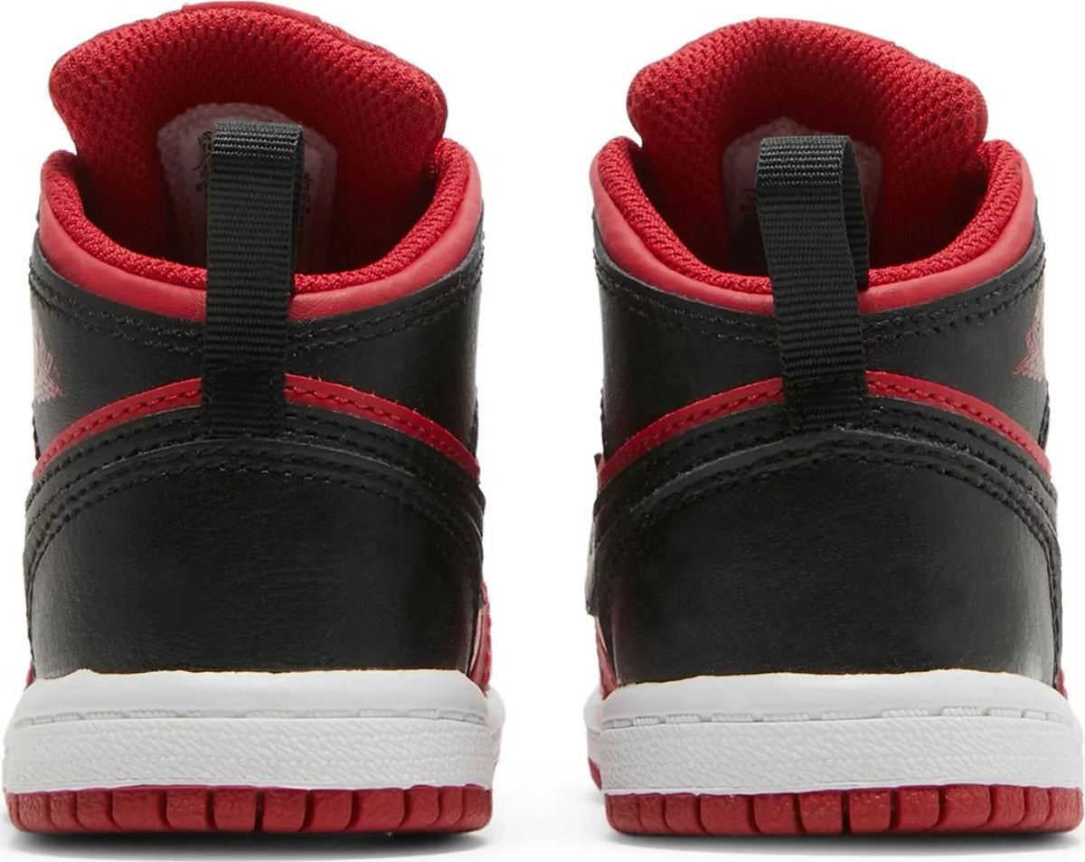 Air Jordan Toddlers Retro 1 Mid 'Reverse Bred' Td Sneakers