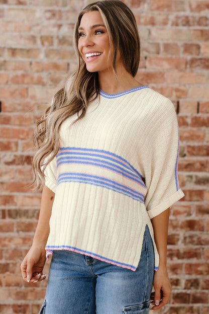 Threaded Pear Haven Rib Knit Oversized Sweater