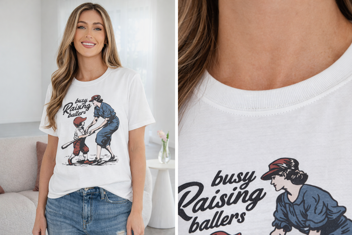 Threaded Pear Tilly Ballers Cool Mom Tee