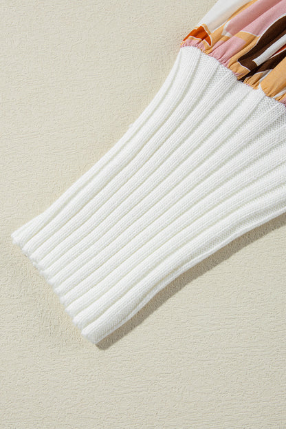 Threaded Pear Madison Patch Bishop Sleeve Sweater