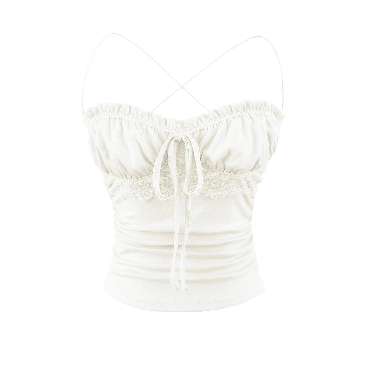 Slim fit lace up top for women