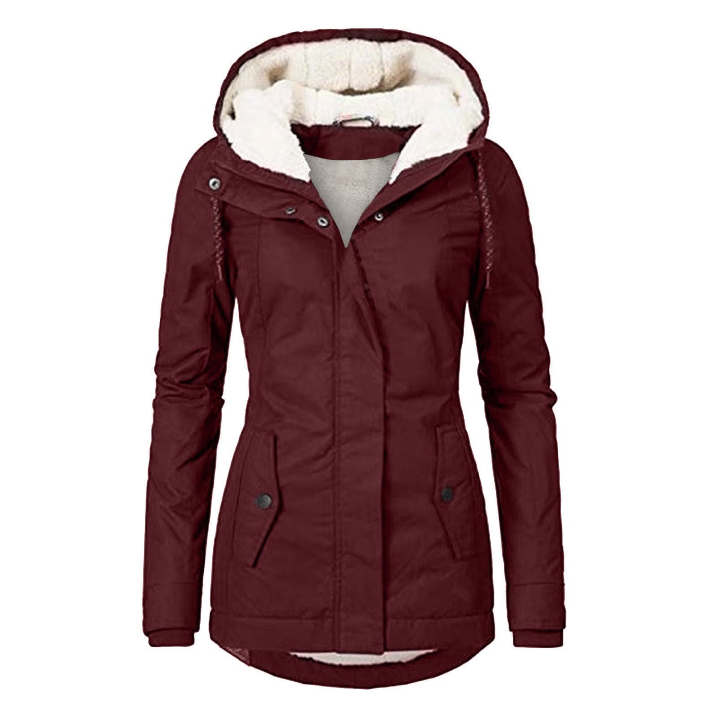 Women's Warm Hooded Fleece Jacket
