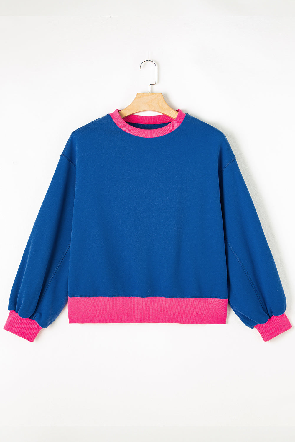 Threaded Pear Karilia Colorblock Bubble Sleeve Sweatshirt