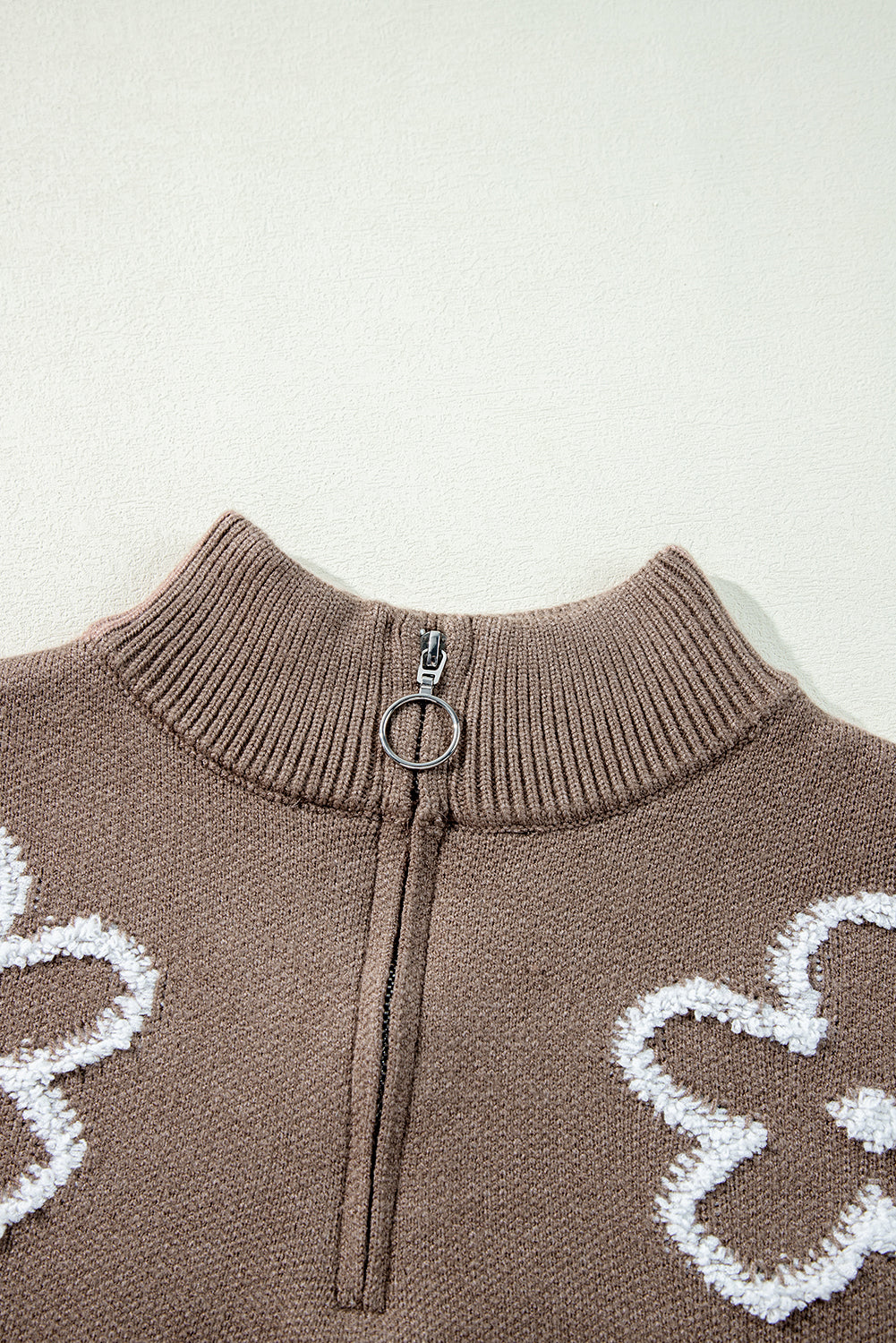 Threaded Pear Eleanor Half Zipper Stand Sweater