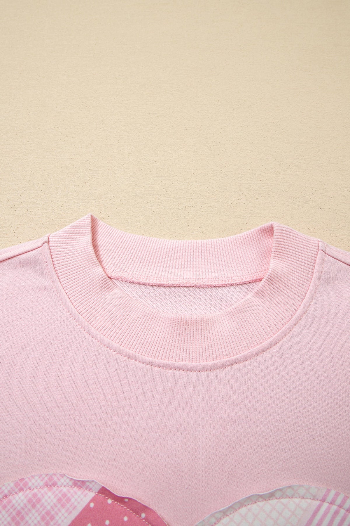 Threaded Pear Matilda Sweetheart Patchwork Oversize Sweatshirt