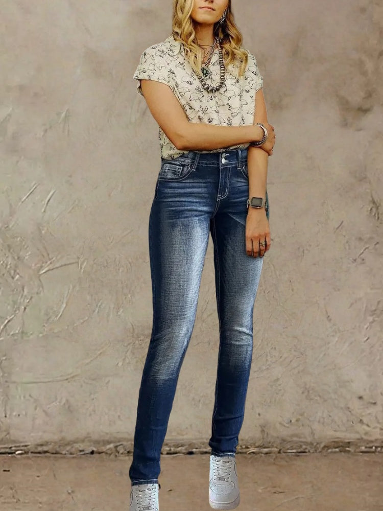 Women’s Premium Jeans T206 | High-Sense Urban Slim-Straight Denim | Elegant High-Waisted Women's Trousers | Trendy Sculpted Fit Casual Jeans | 2026 Modern Fashion Denim Collection