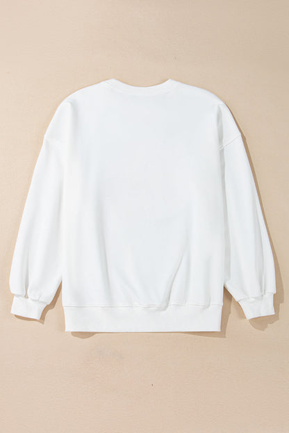 Threaded Pear Blair Halloween Pumpkin Patched Pullover Sweatshirt