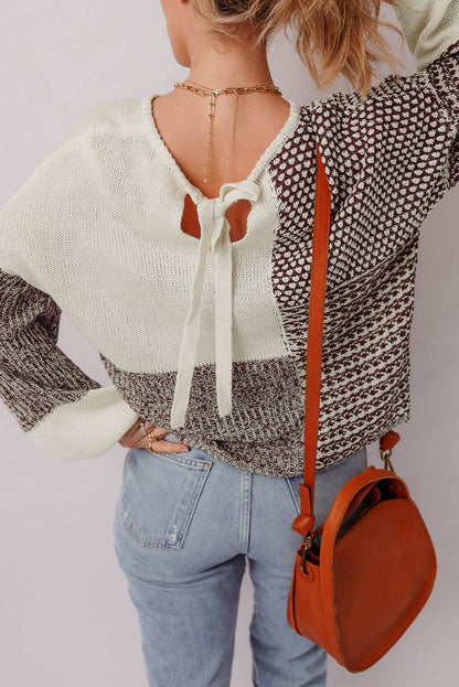 Threaded Pear Mia Drop Shoulder Loose Sweater