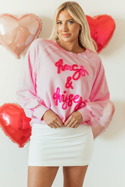 Threaded Pear Emery Embroidered Raglan Sleeve Sweatshirt