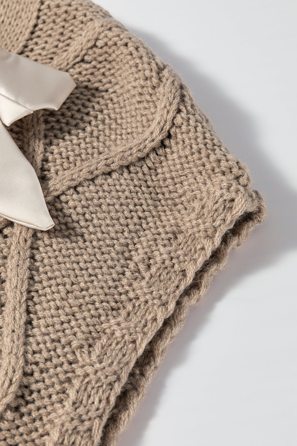 Threaded Pear Emma Bowknot Short Sleeve Sweater