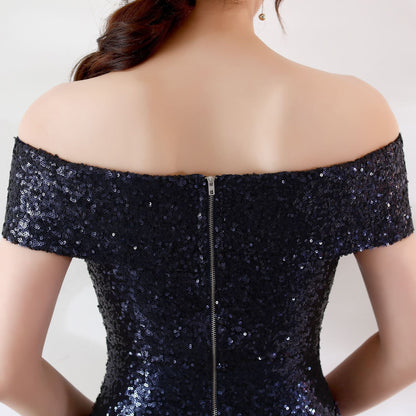 Women’s Birthday Party Slimming Host Dress | High-Sense Formal Long Evening Gown | Trendy Minimalist Body-Sculpting Party Wear | Luxury-Label Statuesque Gala Dress | 2026 High-Fashion Radiant Event Essential