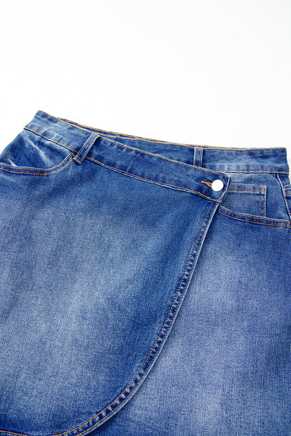 Threaded Pear Renamara Crossed Waist Mini Skirt