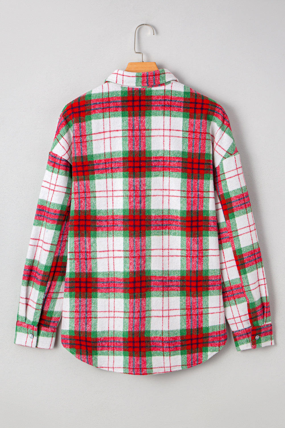 Threaded Pear Dream Plaid Casual Flannel Shacket