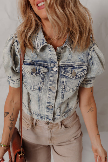 Threaded Pear Eleanor Chest Puff Sleeve Jacket
