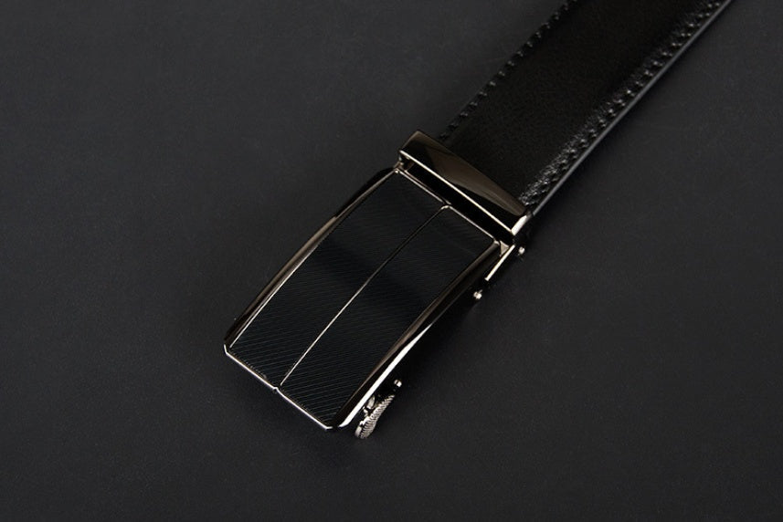 Premium Men’s Pin Buckle Leather Belt | Classic Professional Formal Belt for Men | Durable Business Casual Waistband | High-Quality Men's Dress Belt with Zinc Alloy Buckle